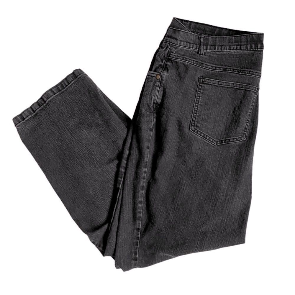 Woman Within Black Denim Jeans SZ 20WP